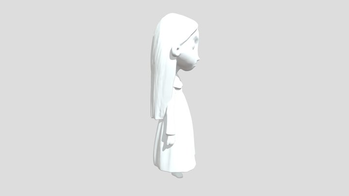 niña de la curva 3D Model