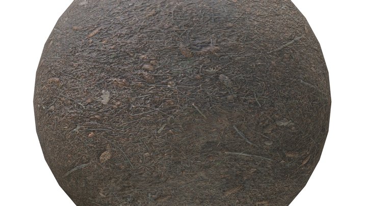 Forest Ground Texture (Seamless / 4K PBR) – Gratis 3D-model STL