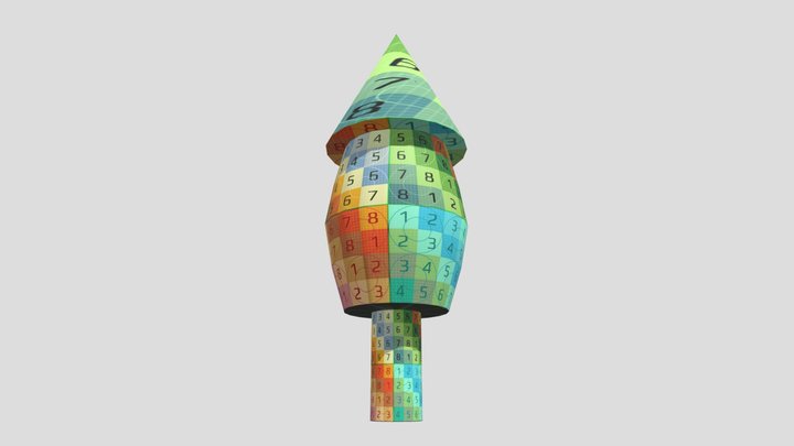 UV Map Firework 3D Model