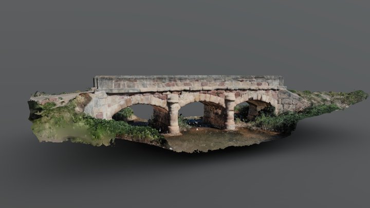 Puente Riba de Santiuste,Spain 3D Model