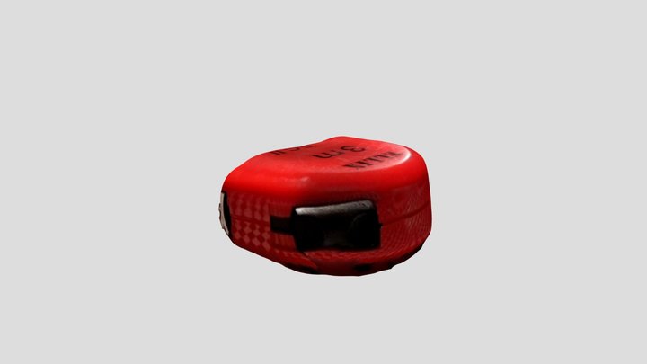 Red tape measure 3D Model