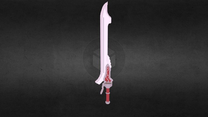 Red Queen Sword 3D Model