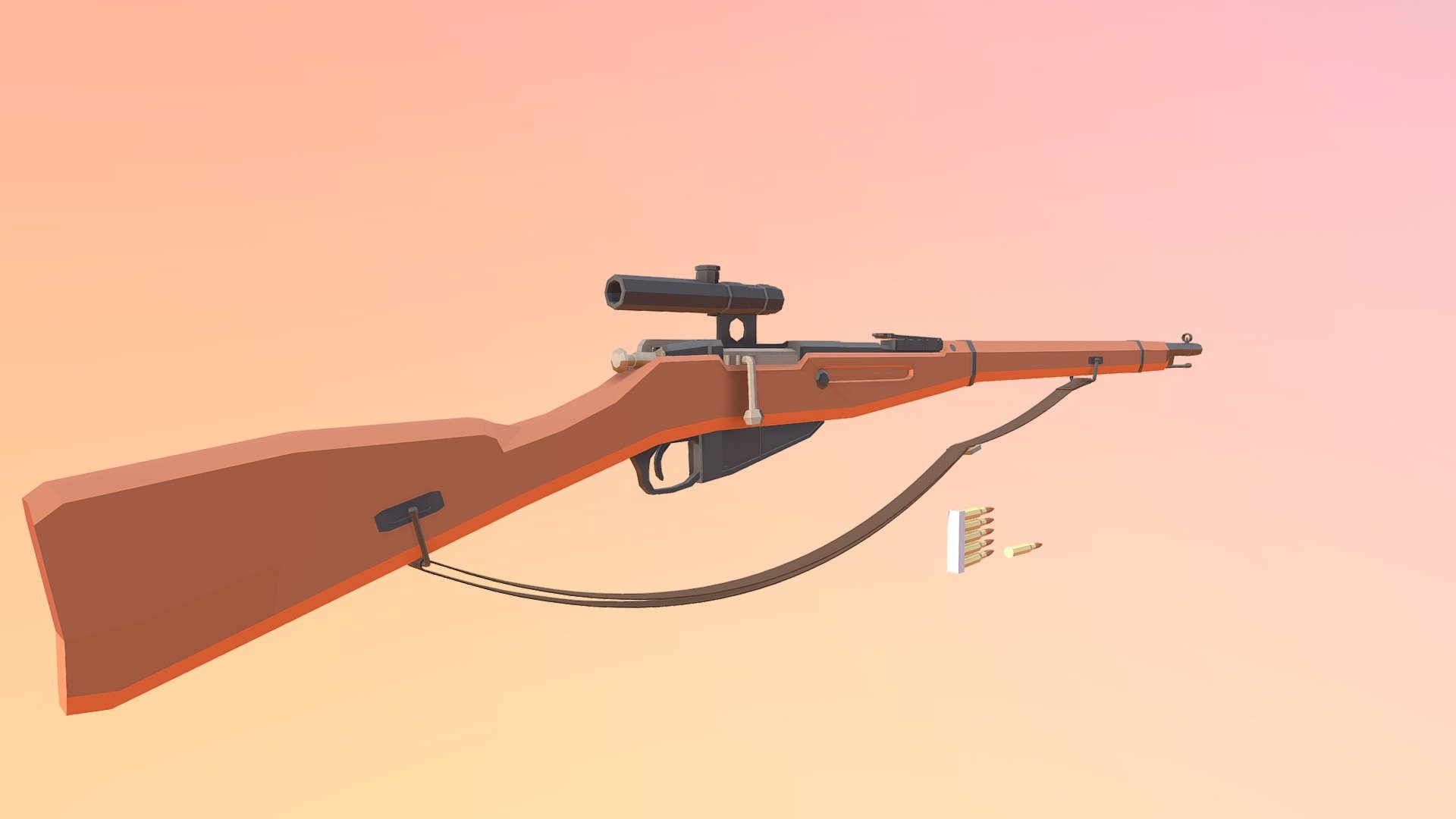 Low Poly Mosin Nagant