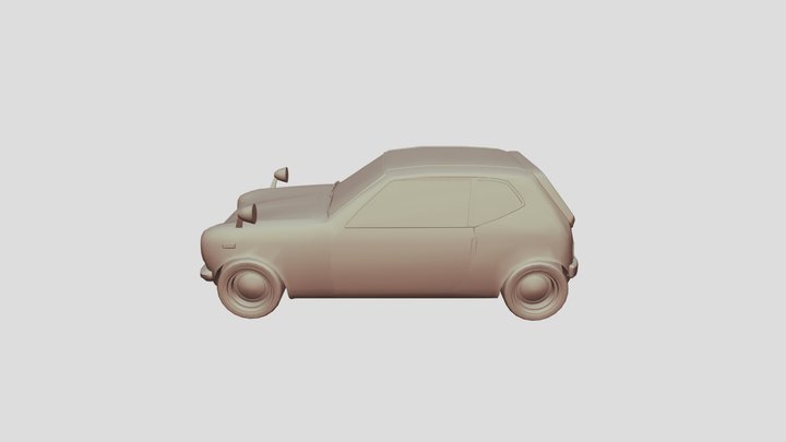 HONDA 600 Si R 1972 lowpoly for 3D-printing