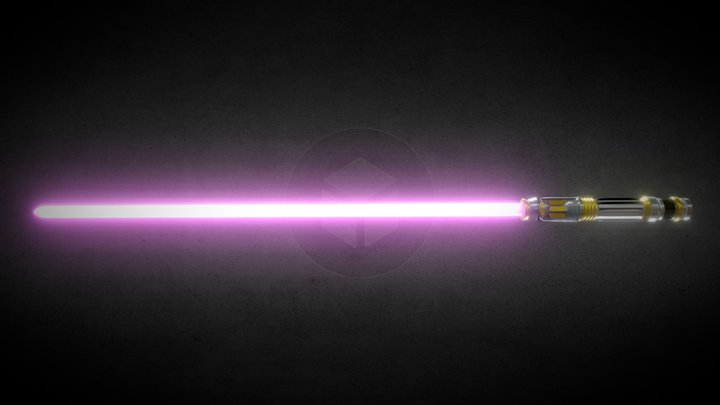 Mace Windu's Lightsaber 3D Model
