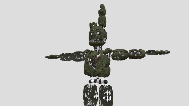 Dark Springtrap 3D Model