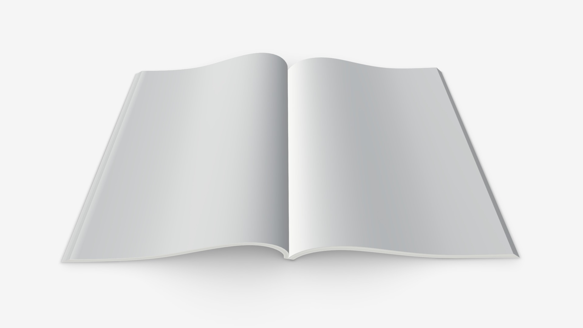 3D model magazine opened - This is a 3D model of the magazine opened. The 3D model is about icon.