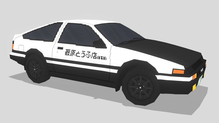 Toyota Sprinter Trueno AE86 - INITIAL D 3D Model