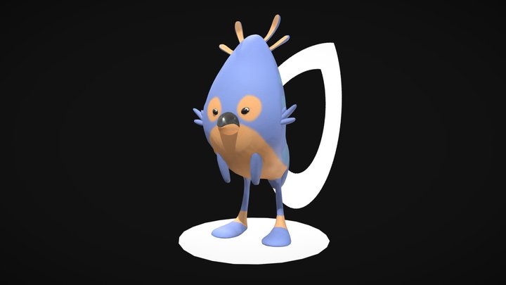 Cute Bird 3D Model