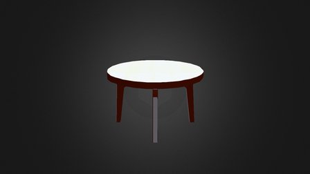 mesa redonda 3D Model