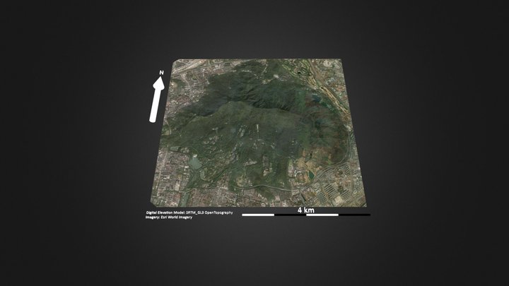 南京紫金山北高峰 – Kostenloses 3D-Modell STL