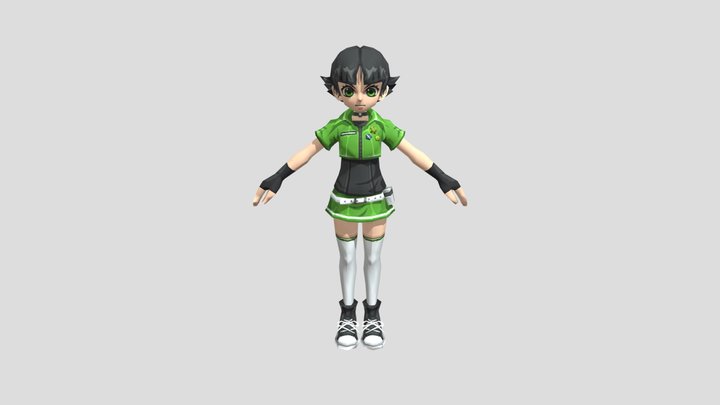 [Cartoon Network Universe Fusion Fall] Buttercup 3D Model