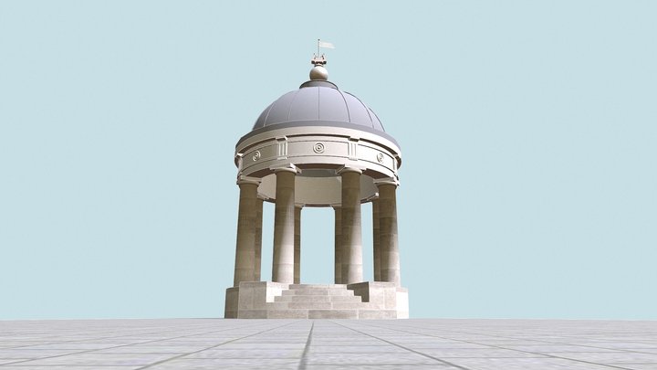 Пятигорск Эолова арфа 3D Model