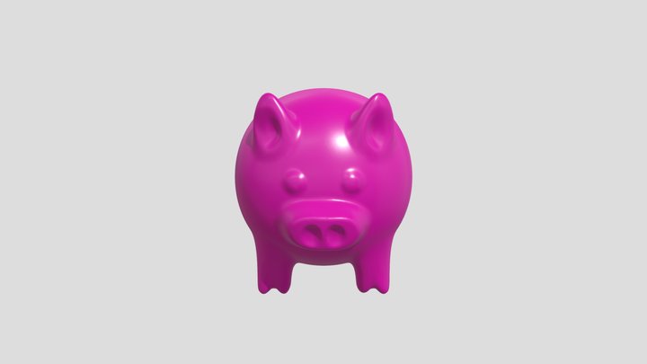 Porquinho completo 3D Model