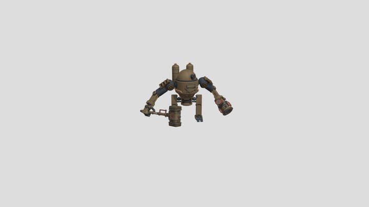 combat-steampunk-robot 3D Model