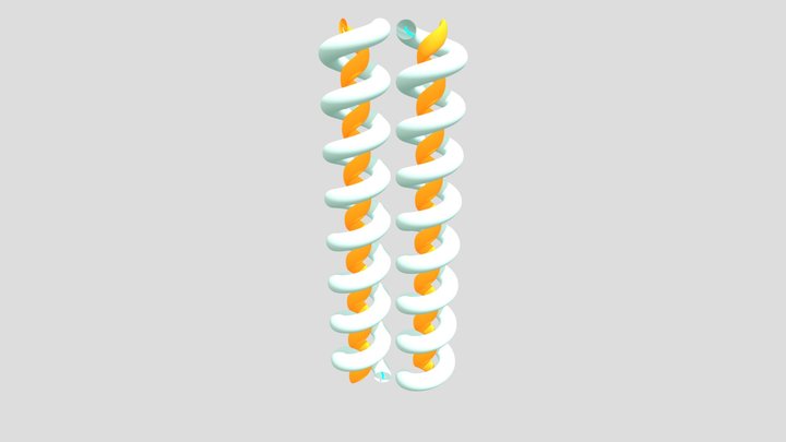Neon_ Ribbons 3D Model