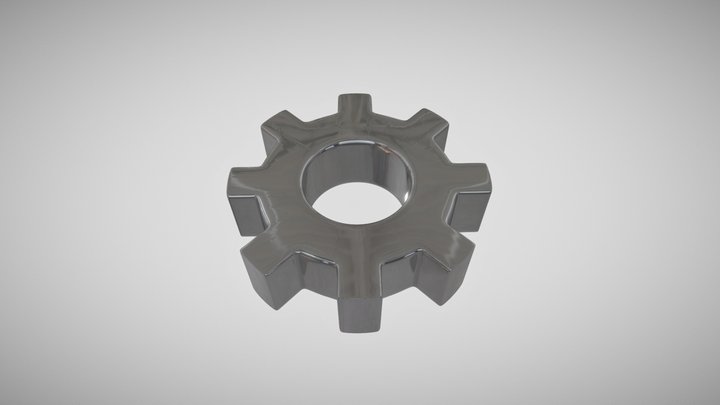 Simple Gear 3D Model