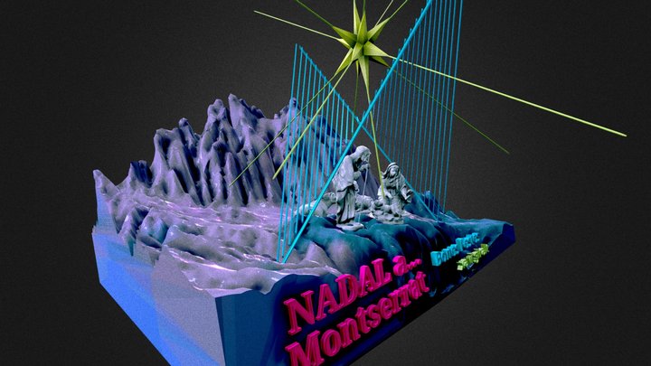 Nadal a Montserrat! BONES FESTES!!! 3D Model