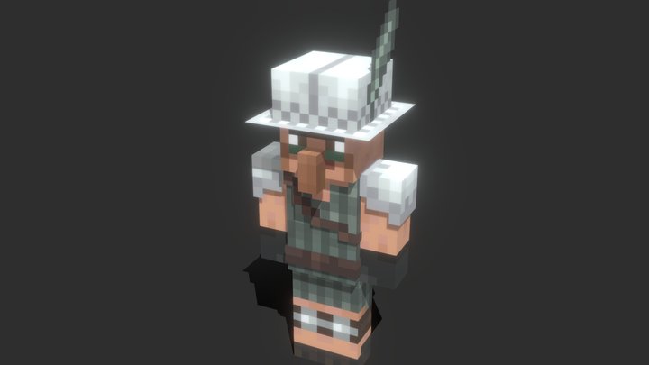 Minecraft - Villager Archer 2.0 3D Model