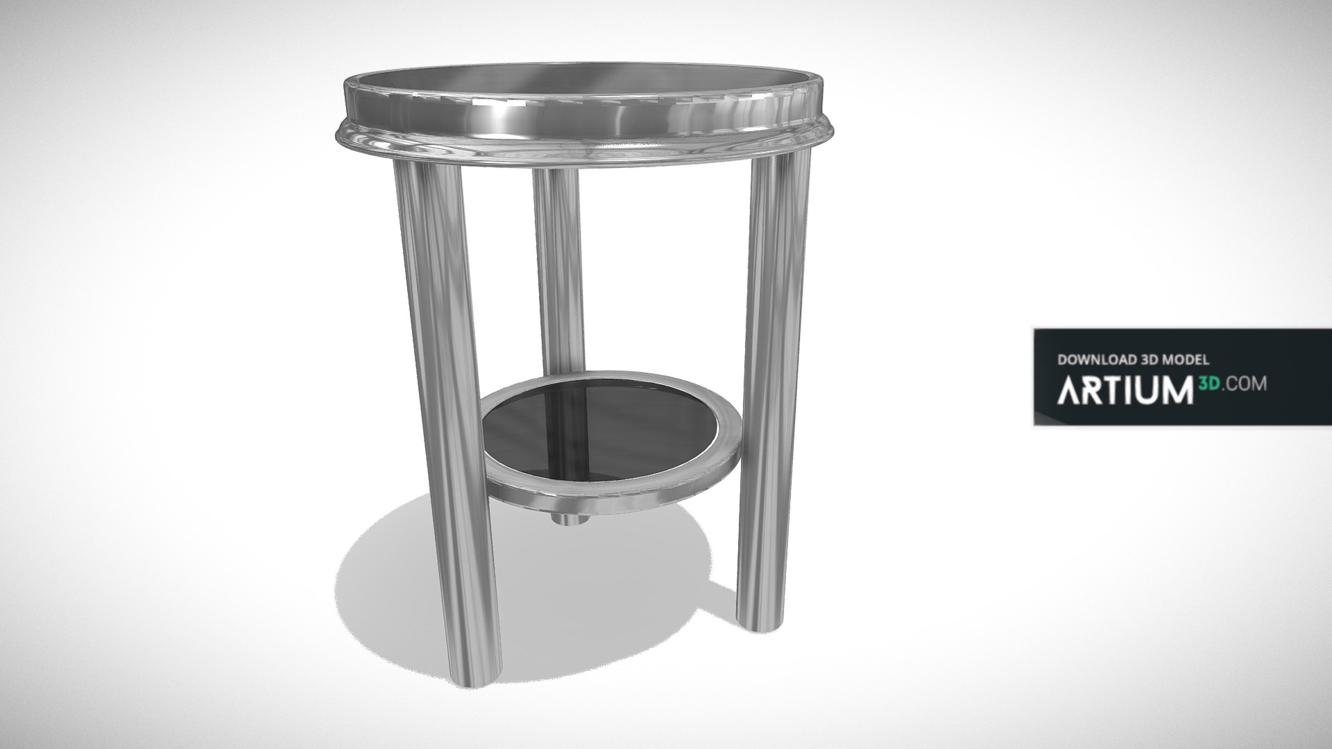 3D model Side table – Art Deco style - This is a 3D model of the Side table – Art Deco style. The 3D model is about a glass with a liquid in it.