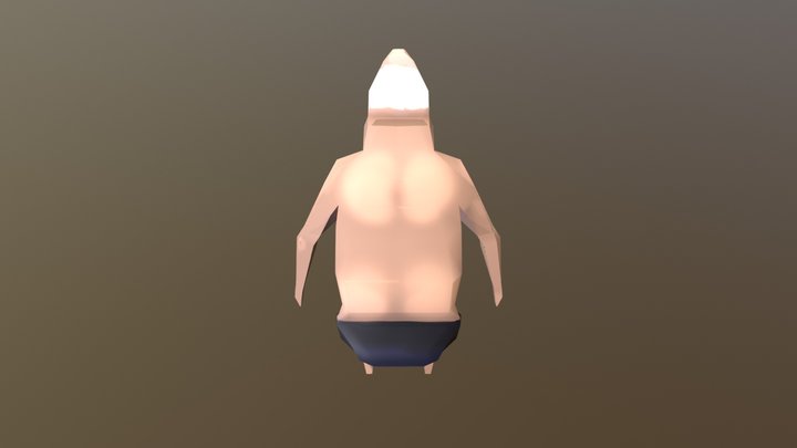 Low Poly Man 3D Model