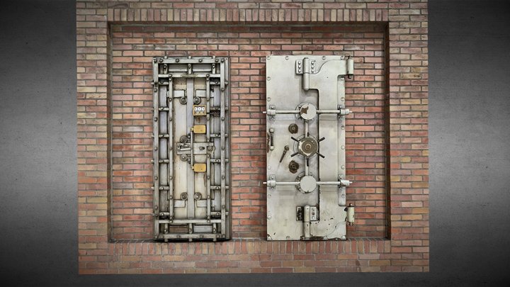 Bank vault door at the station – Modello 3D gratuito STL