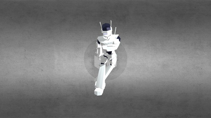 Robot Con Movimiento En Blender 3D Model