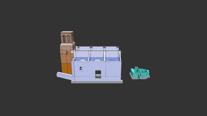 Etampes, Notre-Dame - Nave 4 3D Model