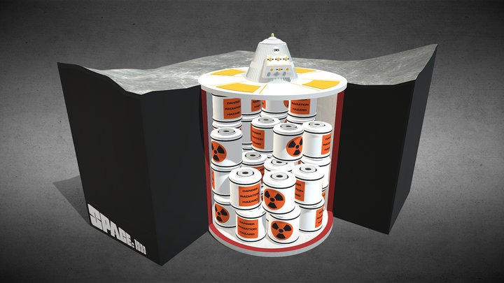 NWDA2 Nuclear waste subsurface storage 3D Model