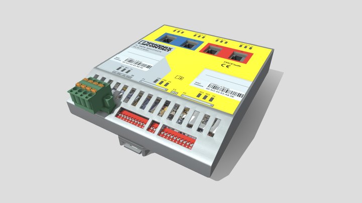 Sicherheits-Gateway FL PN/PN SDIO-2TX/2TX 3D Model