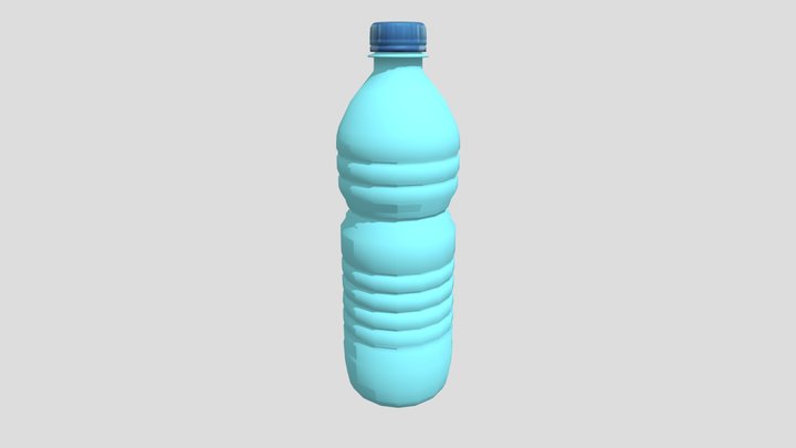 Low Poly Water Bottle For GameDev - Props 3D Model