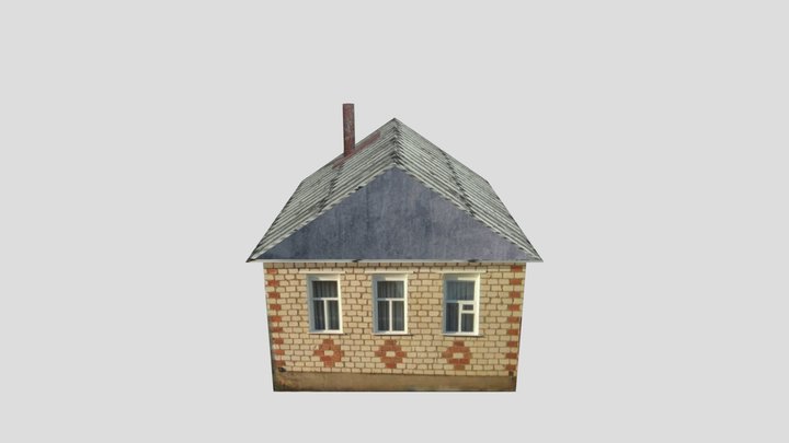 Simple russia village house 3D Model