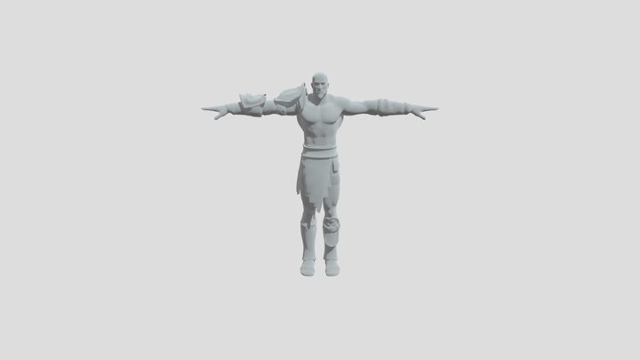 GOW3 Kratos free 3D Model