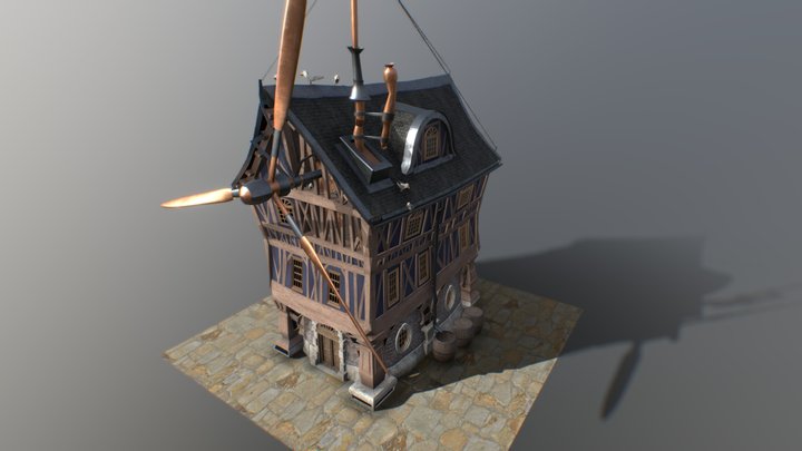Steampunk Mill 3D Model
