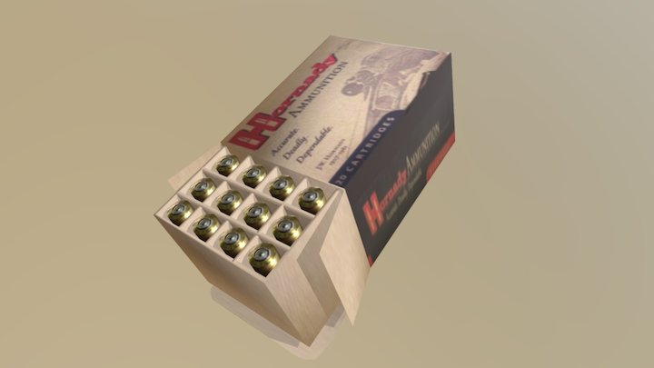 Pistol ammo 3D Model