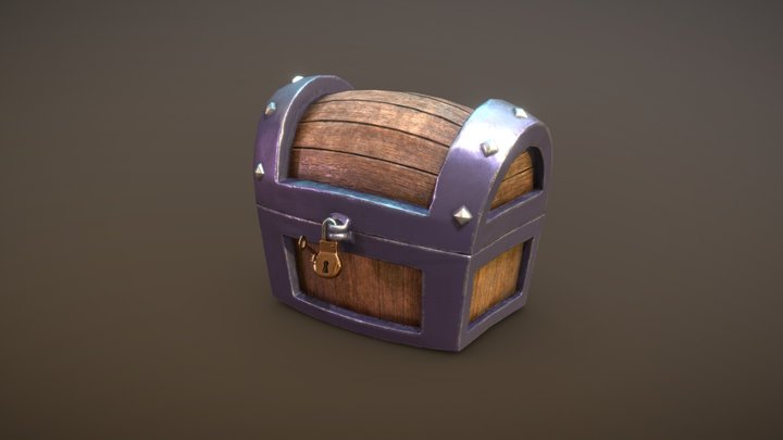 Pirate Treasure Chest 3D Model