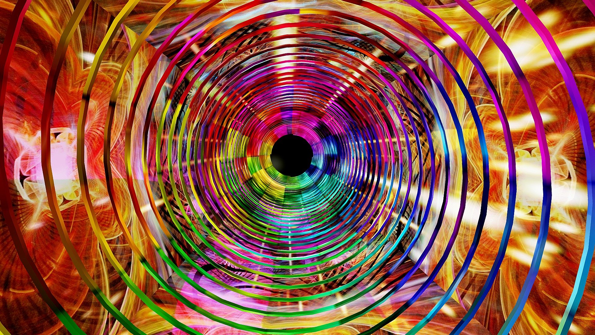 Spiral tunnel ( very hypnotic ) - Download Free 3D model by Miguelangelo Ro...