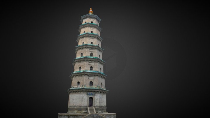 舍利生生塔 3D Model