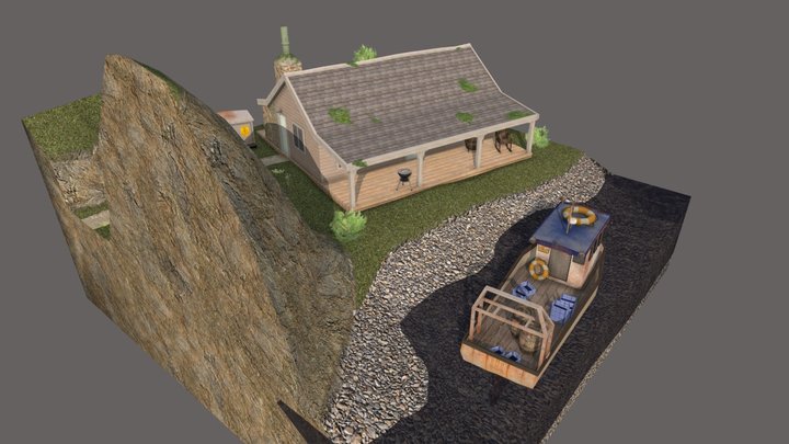 DAE Diorama - By the ocean 3D Model