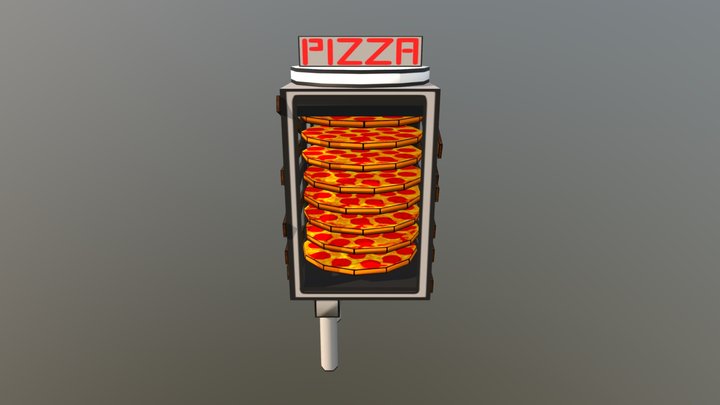 Pizza Launcher 3D Model