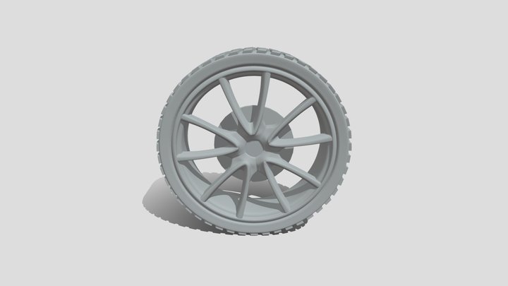First wheel 3D Model