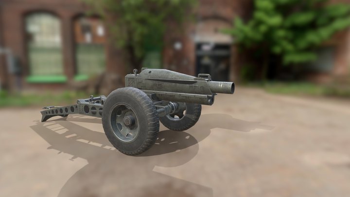 M116 howitzer 3D Model