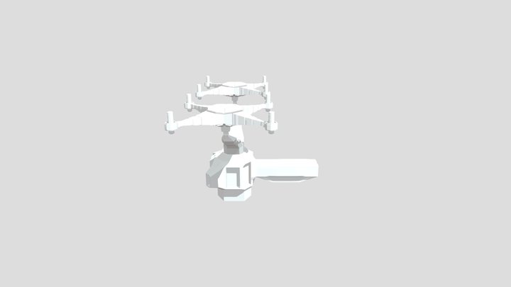 EL1_ Enemy_ Turret_ Big 3D Model