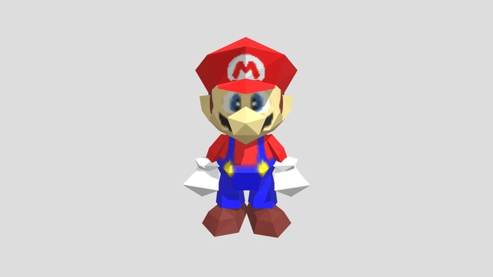 Super_smash_bros_64_mario 3D Model