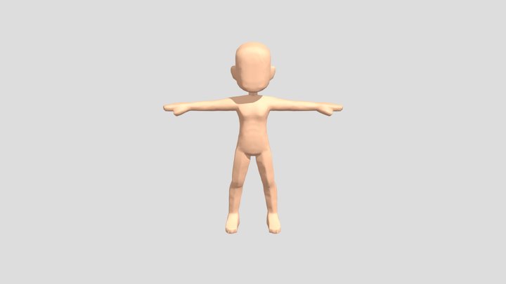 T-Pose Figure 3D Model