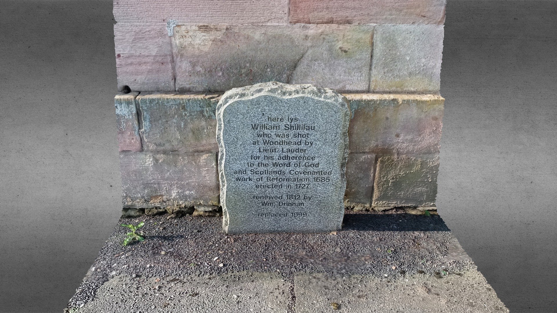 Covenanter Memorial Stone at Tarbolton Church