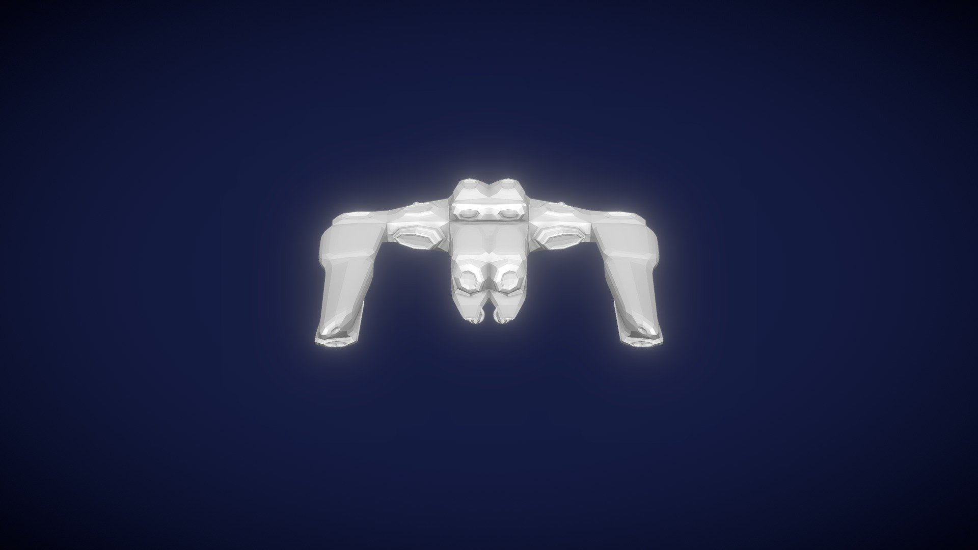 Low poly spaceship