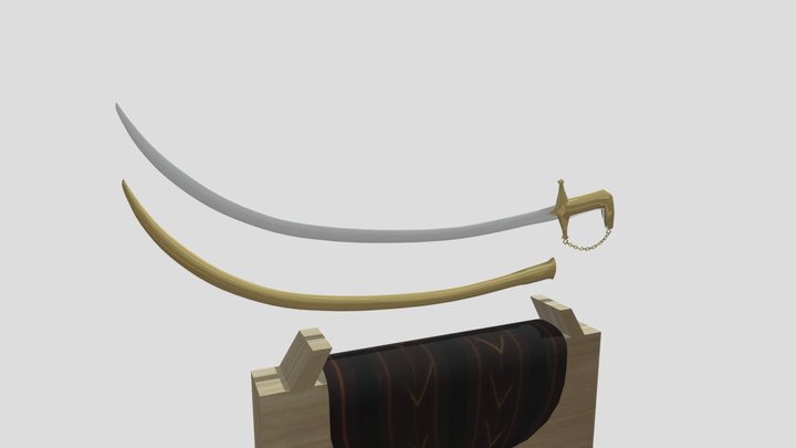 Ajrab Sword 3D Model