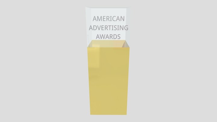 Gold ADDYS Award 3D Model