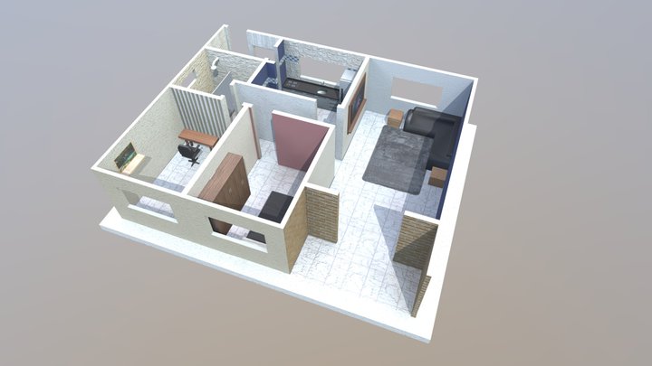 Low Poly House - Super Optmized 3D Model